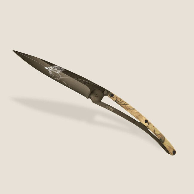 Deejo Tattoo briceag black brown camo Silver Wilkinson