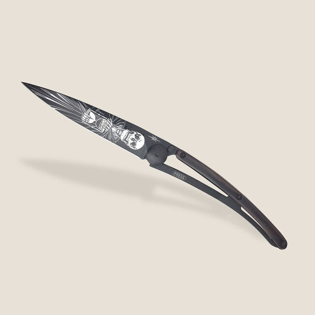 Deejo Tattoo briceag Black ebony wood Immortal