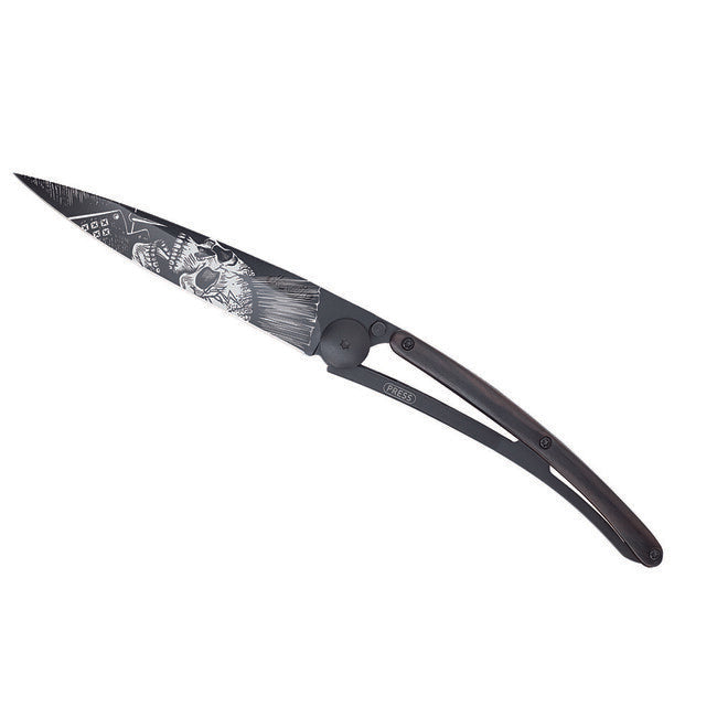 Deejo Tattoo briceag negru ebony wood Punk