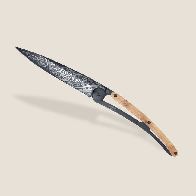 Deejo Tattoo briceag Black juniper wood Celtic