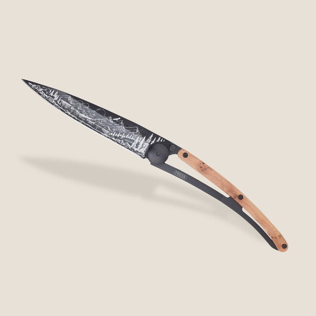 Deejo Tattoo briceag Black juniper wood Mountain