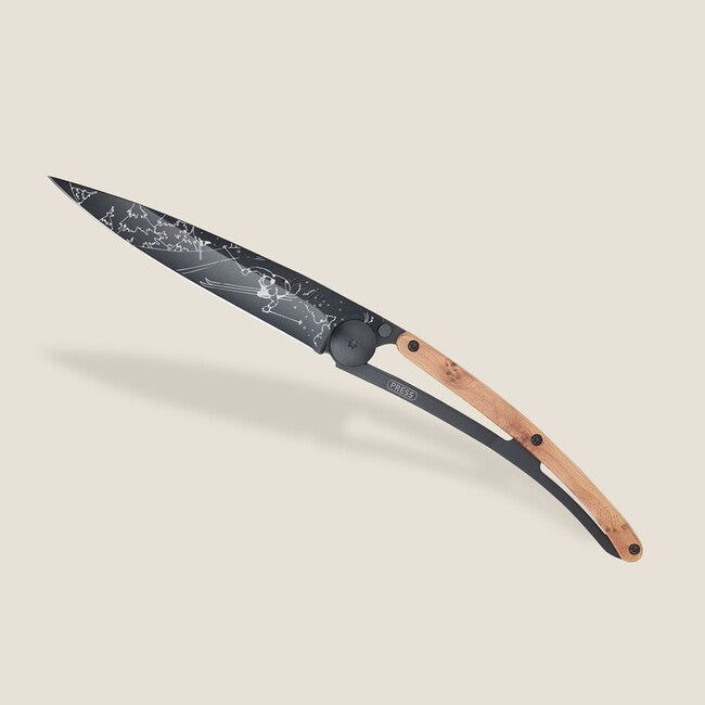 Deejo Tattoo briceag black juniper wood Ski