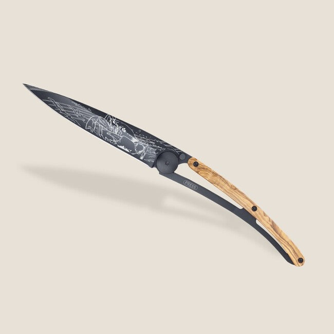 Deejo Tattoo briceag Black olive wood, Cancer