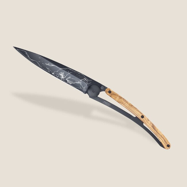 Deejo Tattoo briceag Black olive wood Taurus