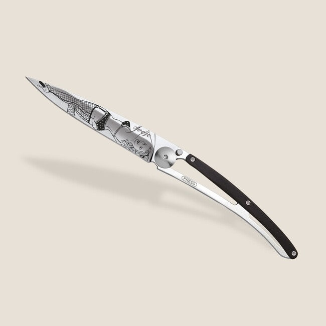 Deejo Tattoo briceag Mirror ebony wood Pin Up