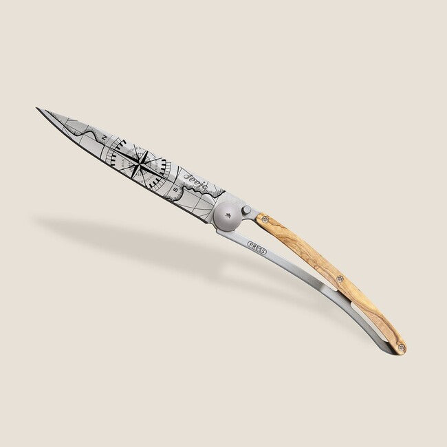 Deejo Tattoo briceag olive wood, Terra incognita