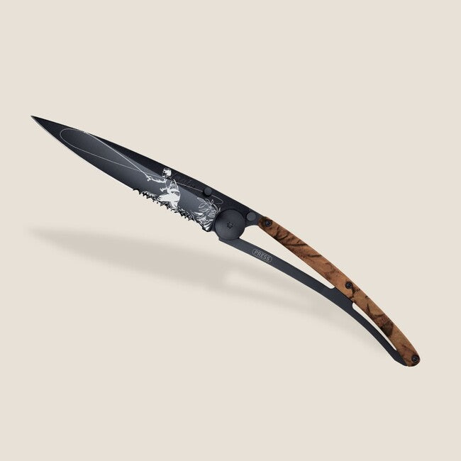 Deejo Tattoo Serration briceag Fly Fishing, brown camo