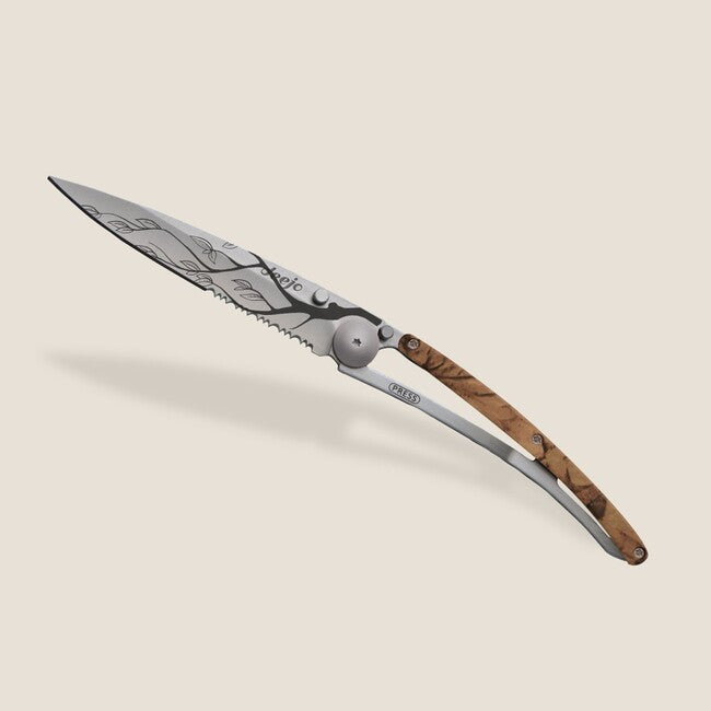 Deejo Tattoo briceag Serration, brown camo Tree