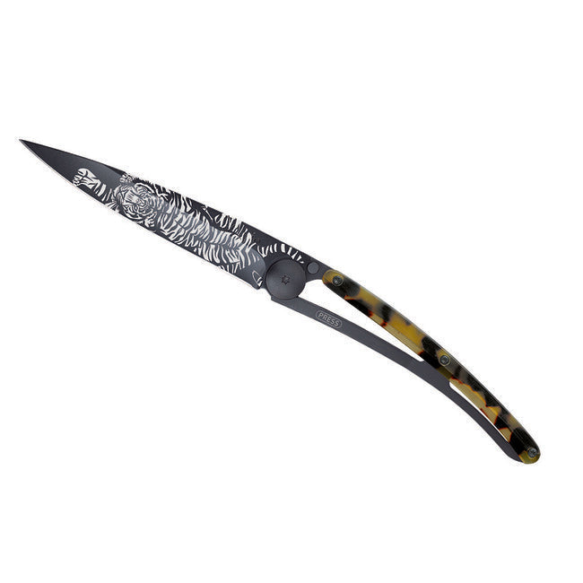 Deejo Tattoo Turtle briceag black shell Tiger