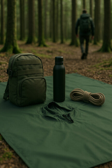 WARAGOD Lag poncho, C-Woodland