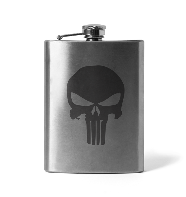 DRAGOWA Punisher ploscă gravată 210 ml
