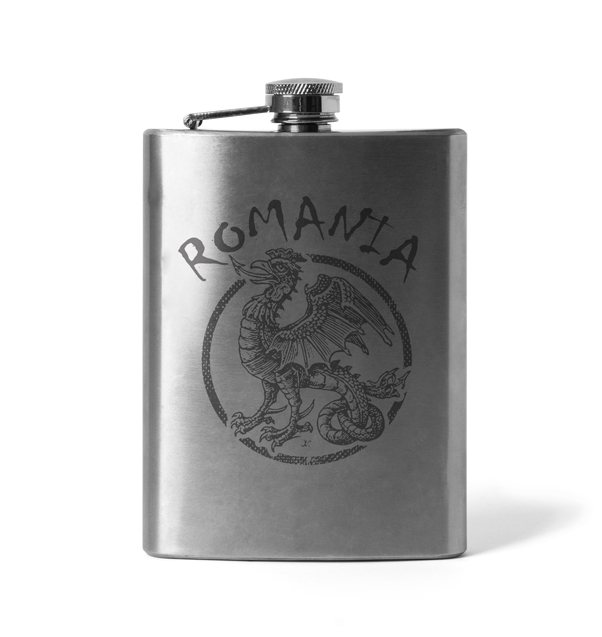 DRAGOWA Ploscă gravată dragon român 210 ml