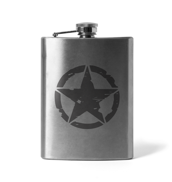 DRAGOWA Star ploscă gravată 210 ml
