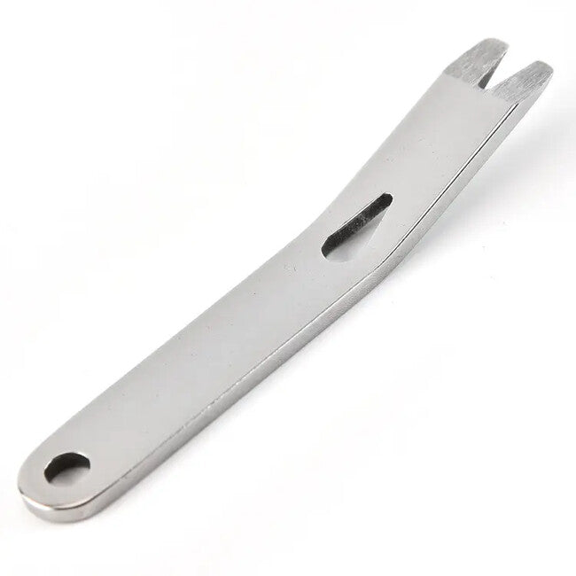 DRAGOWA Tactical Mini pry bar pe chei Otter briceag din oțel inoxidabil, silver