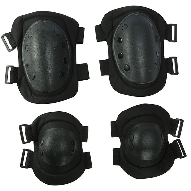 Dragowa Tactical protecții tactice pentru genunchi și coate, negre