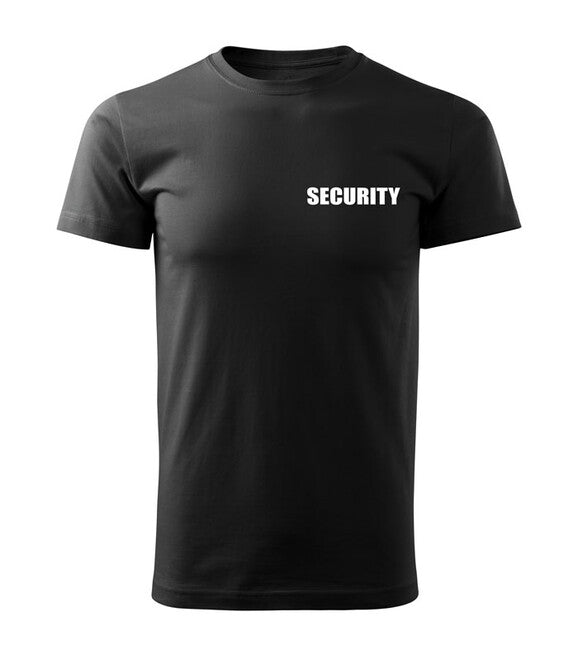 DRAGOWA tricou cu inscripție SECURITY, negru