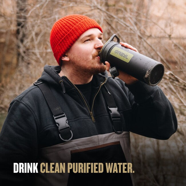 GRAYL Geopress Purifier sticlă de filtrare 710 ml, black camo