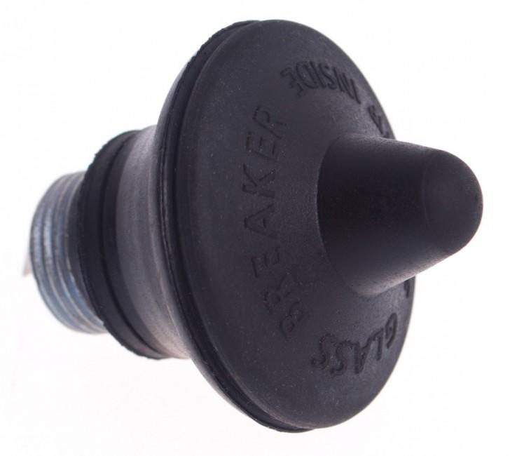 ESP capac din cauciuc BE-04 pentru baston telescopic cu țăruș din oțel călit, negru