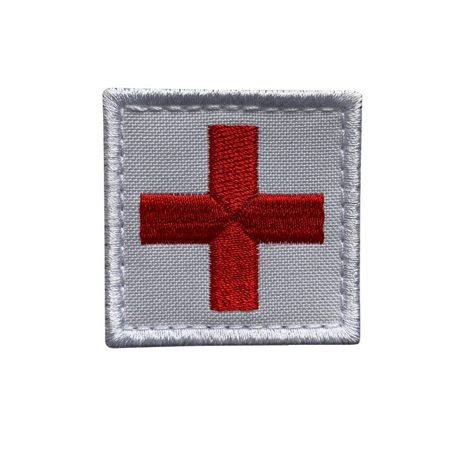 WARAGOD emblemă Embroidery Cross Medic alb și roșu Patch