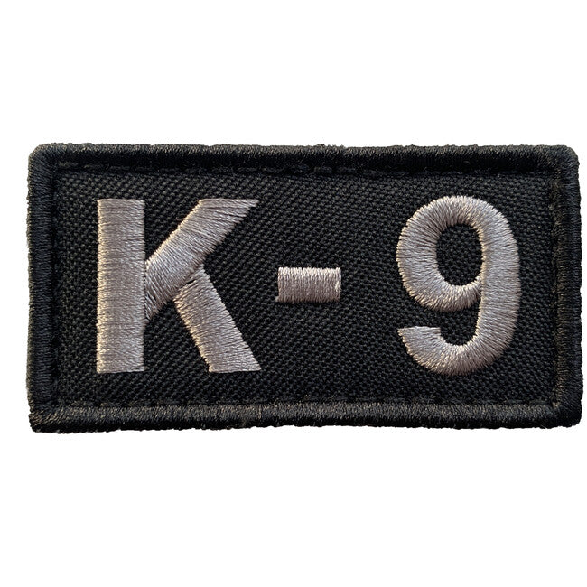 WARAGOD emblemă Embroidery K-9 Patch, neagră și gri
