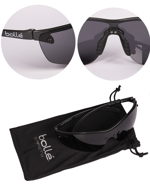 Bollé Silium+ ochelari de protecție smoke, negri