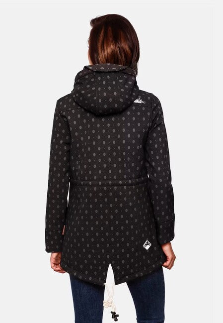 Marikoo ZIMTZICKE P geacă softshell pentru femei de iarnă cu glugă