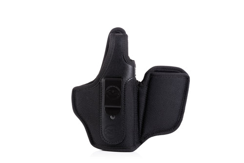 Falco Marshall appendic toc IWB asigurat cu husă pentru încărcător Ruger P93DC, negru, dreapta