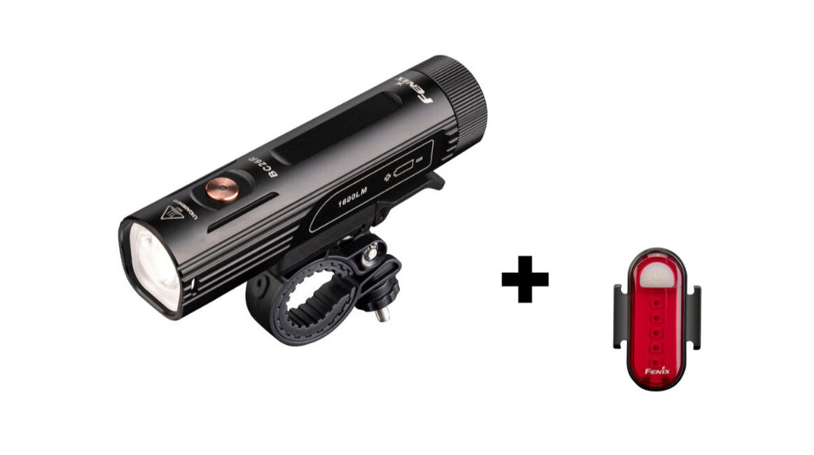Fenix BC26R și BC05R V2.0 set de lanterne de bicicletă și bliț