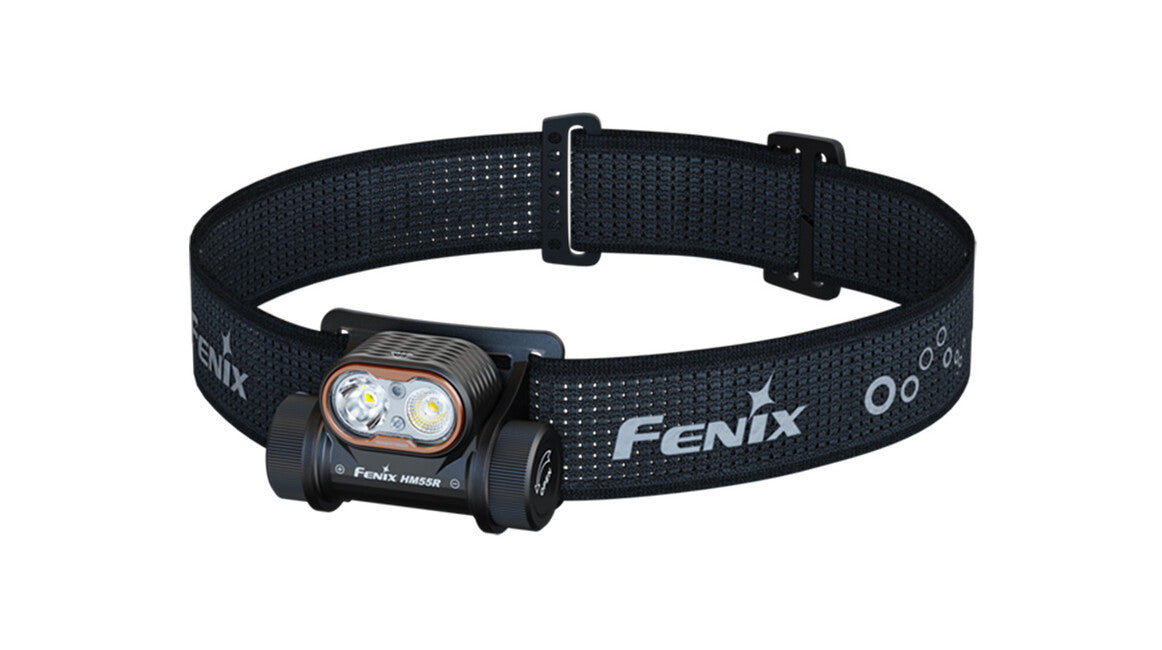 Fenix HM55R lanternă frontală reîncărcabilă, complet neagră
