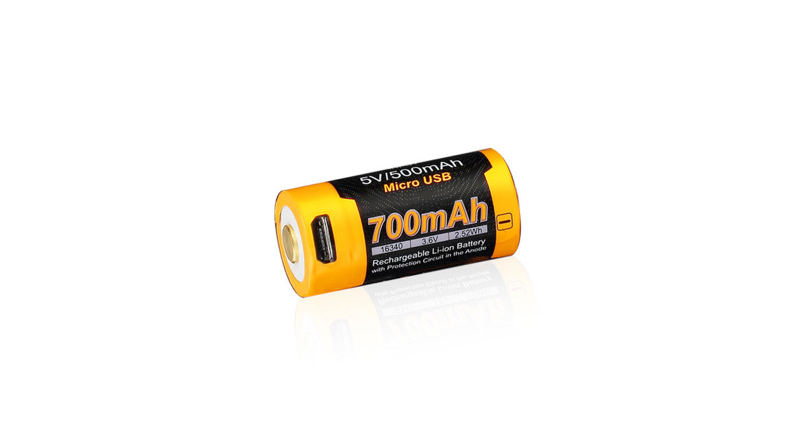 Fenix RCR123A 700 mAh USB Li-ion high current