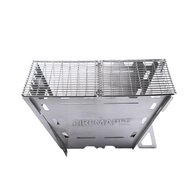 Fire Maple Maverick ognișor pliabil pentru lemn cu grill, suport și 4 panouri
