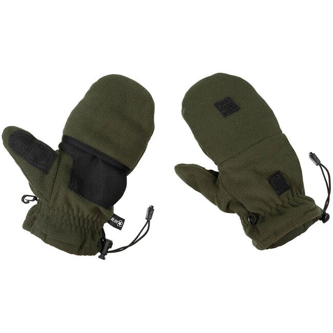 MFH mănuși fleece cu bucle de strângere, OD Green