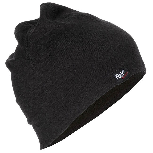 Fox Outdoor Merino Lite căciulă, neagră