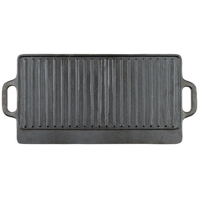 Fox Outdoor tigaie de grătar din fontă, cca 50 x 23 x 1,5 cm