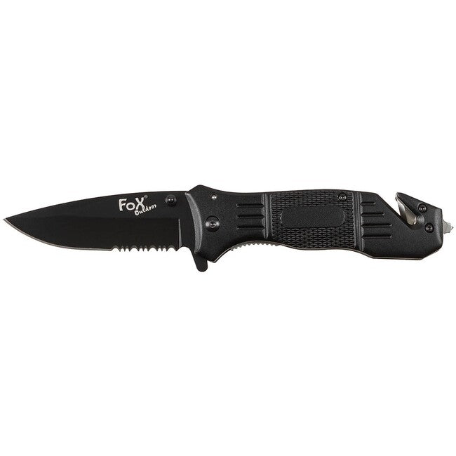 Fox Outdoor Jack briceag cu o mână, negru, mâner din metal