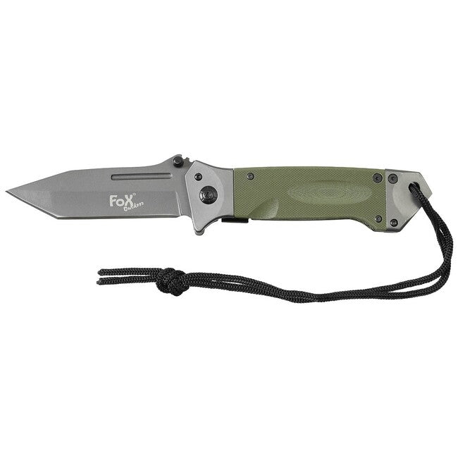 Fox Outdoor Jack briceag cu o mână, OD green, mâner G10