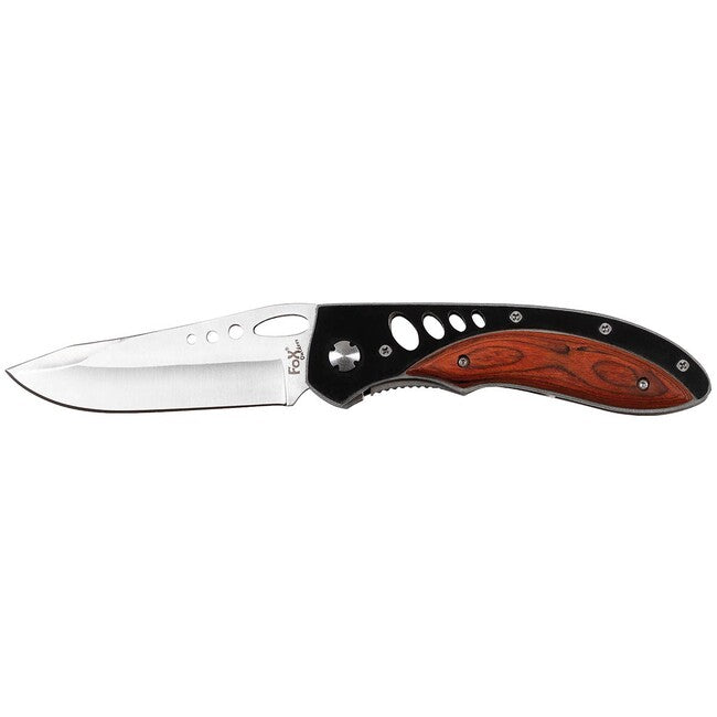 Fox Outdoor Jack briceag cu o mână, mâner cu inserții din lemn