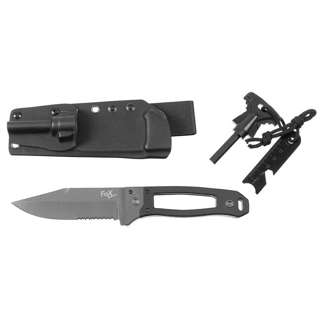 Fox Outdoor Scorpion cuțit mâner G10 cu teacă Kydex