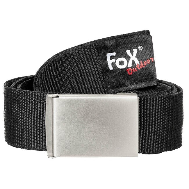 Fox Outdoor centură cu compartiment interior, neagră, aprox. 4 cm