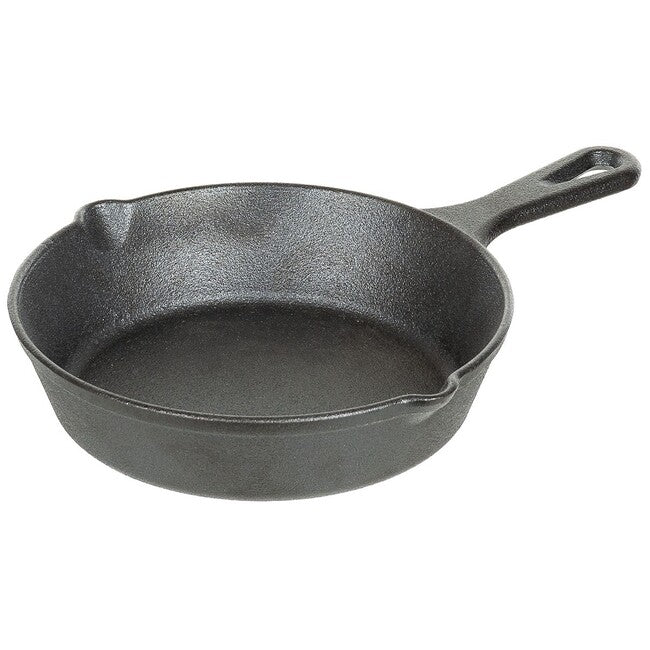 Fox Outdoor tigaie de prăjit din fontă cu mâner, diametru aprox. 20 cm