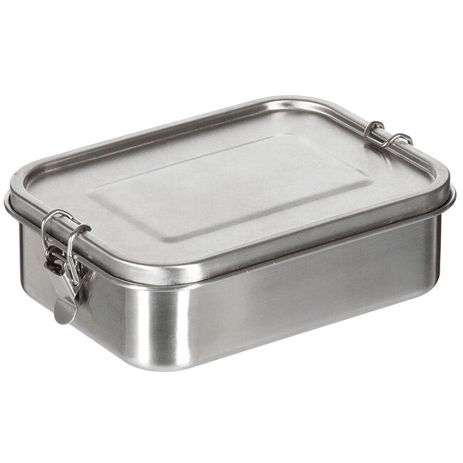Fox Outdoor Premium cutie de prânz din oțel inoxidabil aprox. 19 x 14,5 x 6,5 cm, Premium, oțel inoxidabil