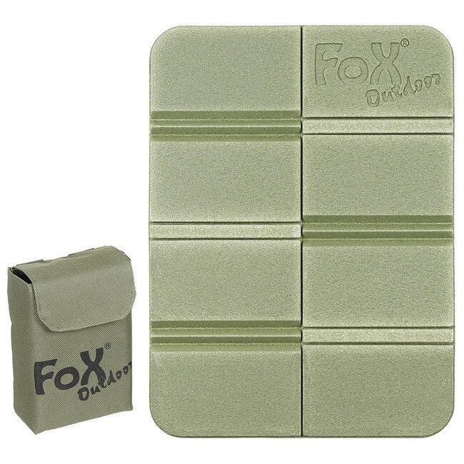 Fox Outdoor pernă de ședere termică pliabilă cu buzunar Molle, oliv
