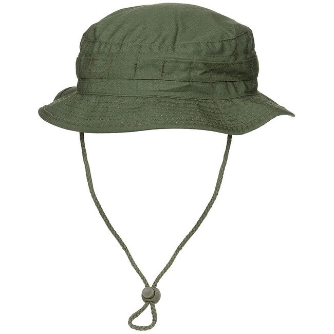MFH GB Bush pălărie Rip stop cu șnur, OD Green