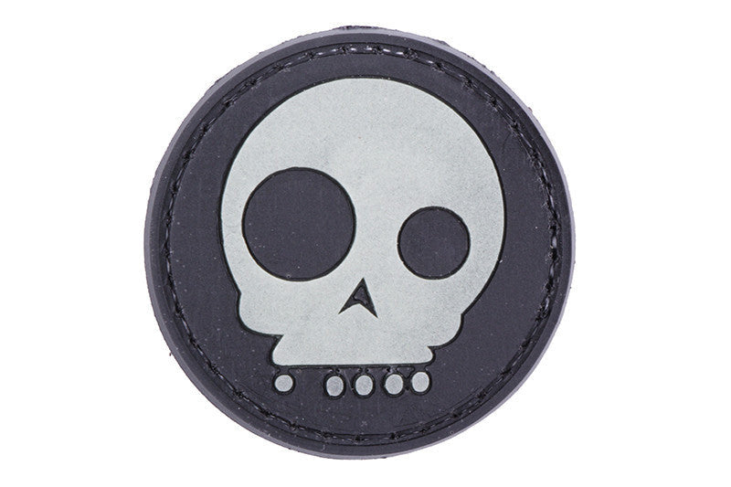 WARAGOD Tactical Funny Skull emblemă 4cm, neagră
