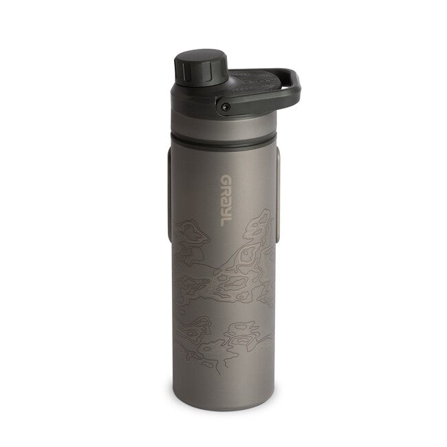 GRAYL UltraPress™ Purifier sticlă de filtrare Titanium, Covert Black
