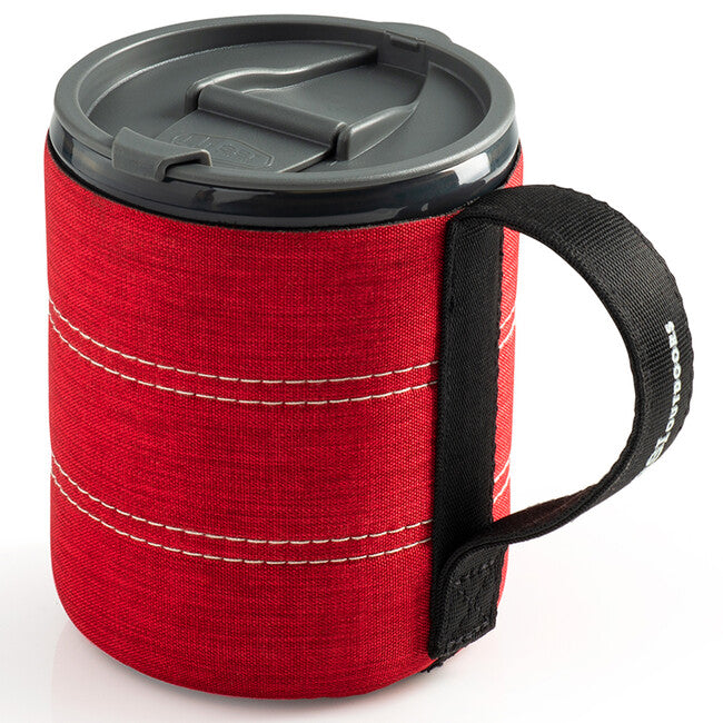 GSI Outdoors Infinity Backpacker Mug cană pentru copii cu pai 550 ml, roșie