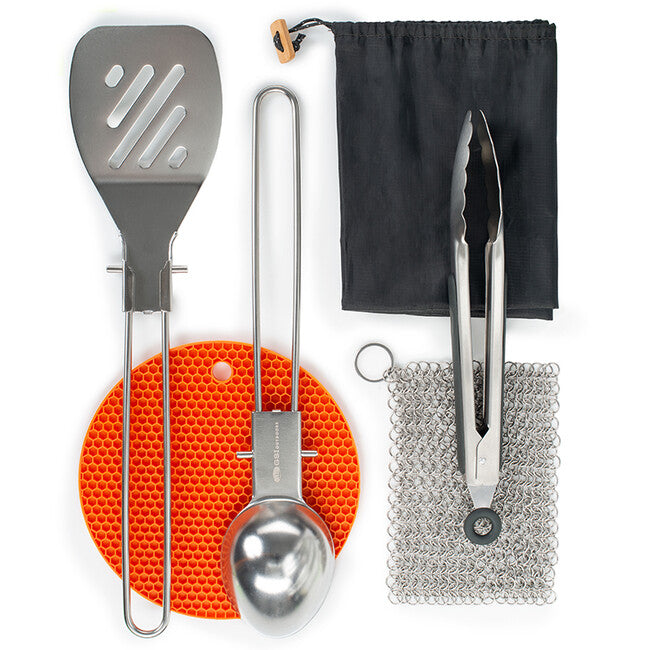 GSI Outdoors Basecamp Chefs Tool Set de camping pentru ustensile de bucătărie