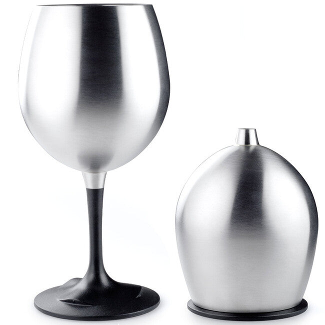 GSI Outdoors Glacier pahar din oțel inoxidabil pentru vin roșu, 449 ml
