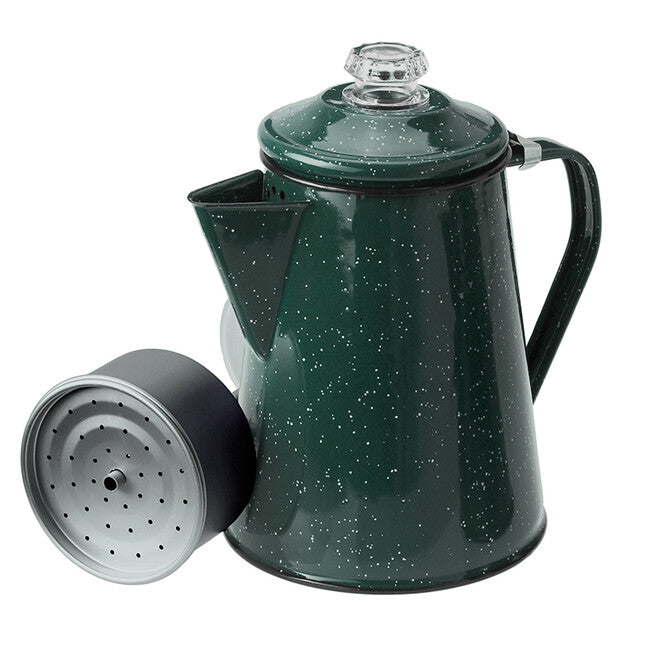 GSI Outdoors Percolator ceainic emailat 1,2 l, verde