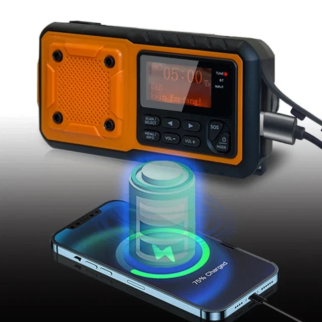 Liber Montis Sonus radio multifuncțional DAB/DAB+ FM cu Bluetooth 5.1 și funcție SOS
